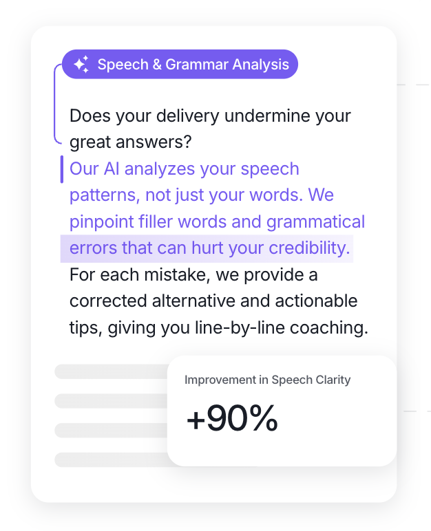 Huru AI feedback report