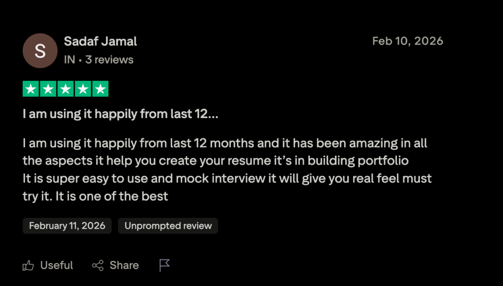final round ai trustpilot screenshot