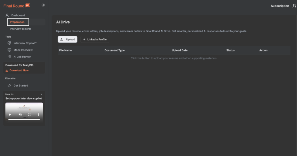 final round ai website screenshot