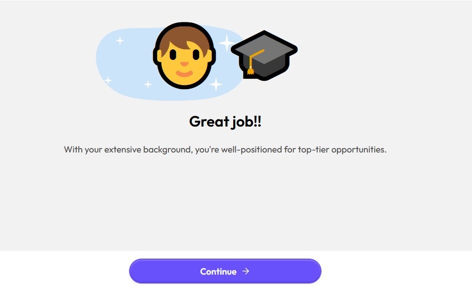 aiapply website screenshot - setting up account