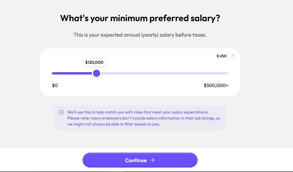 aiapply website screenshot - setting up account