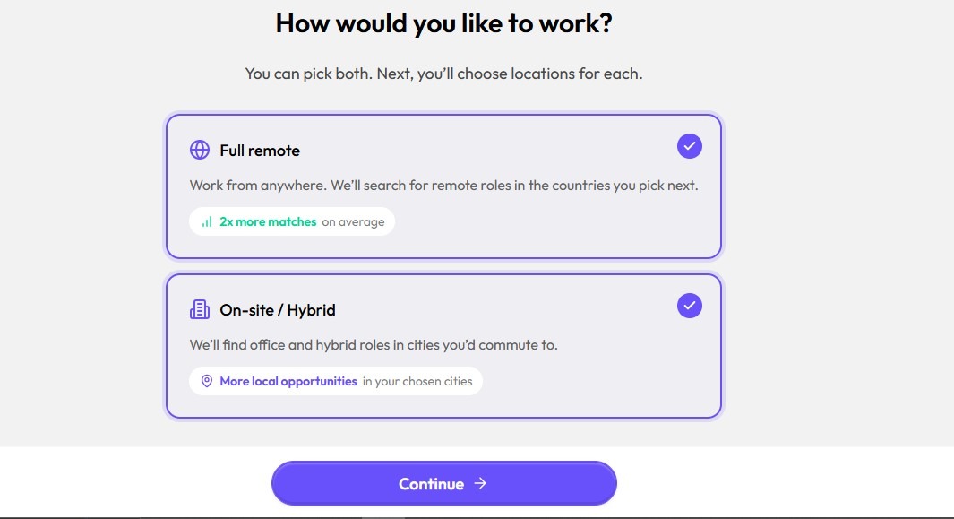 aiapply website screenshot - setting up account